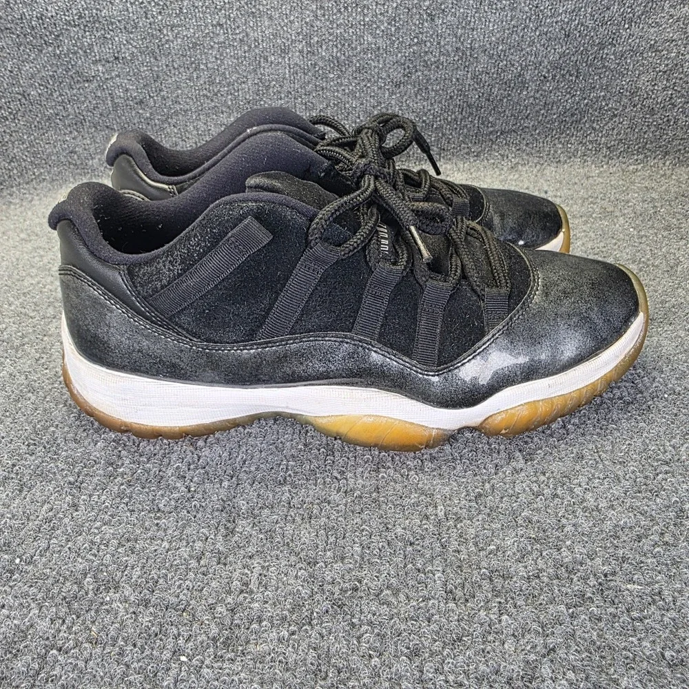 Jordan Air 11 Retro Low Barons Black White Silver Men 2017 528895-010 Size 9.5